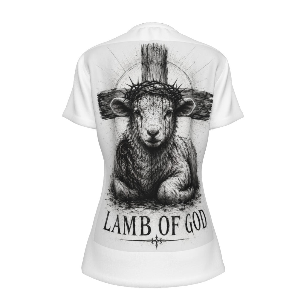 RexChristi-Lamb of God Women`s T-Shirt from Cotton