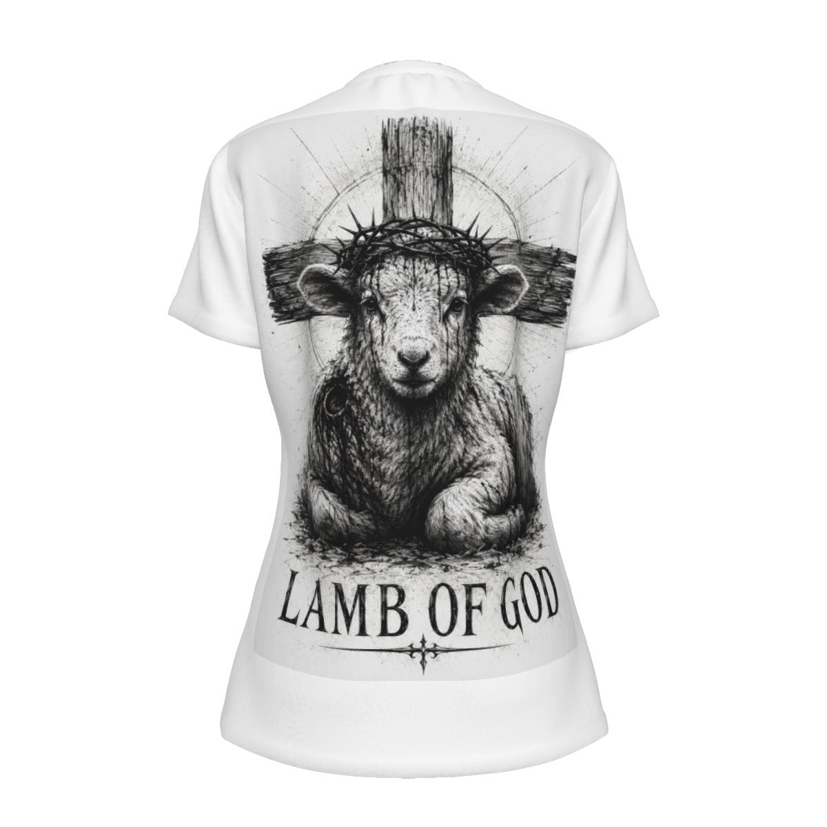 RexChristi-Lamb of God Women`s T-Shirt from Cotton