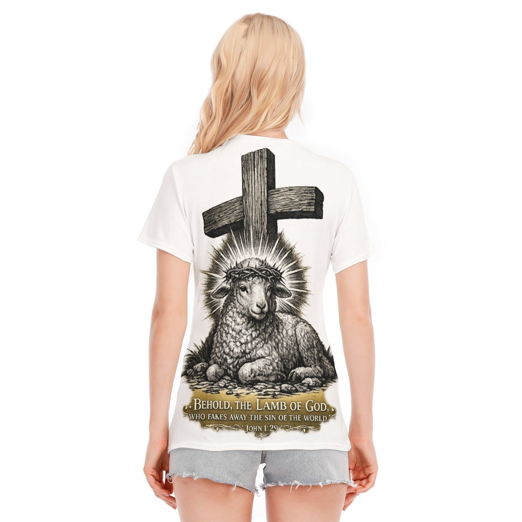 RexChristi-Behold the Lamb of God Women`s Tee