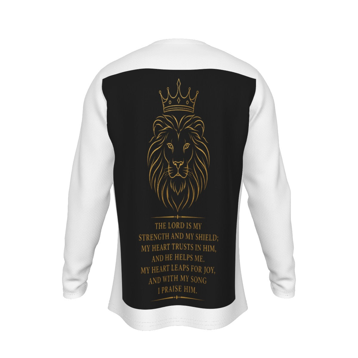 RexChristi-Men's Long Sleeve Shirt – Lion of Judah | Psalm 28:7