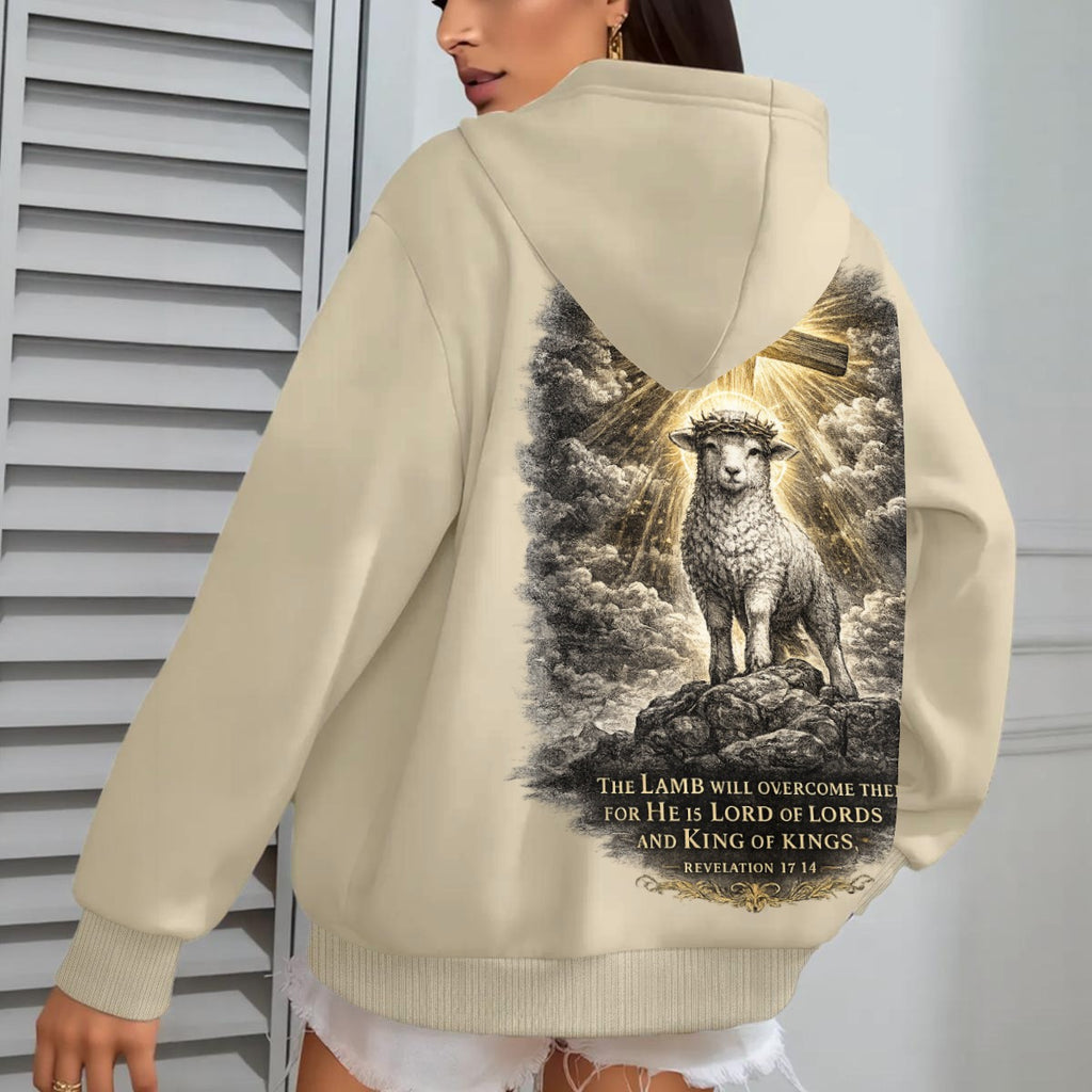 RexChristi-,,The Overcoming Lamb'' Women`s Hoodie
