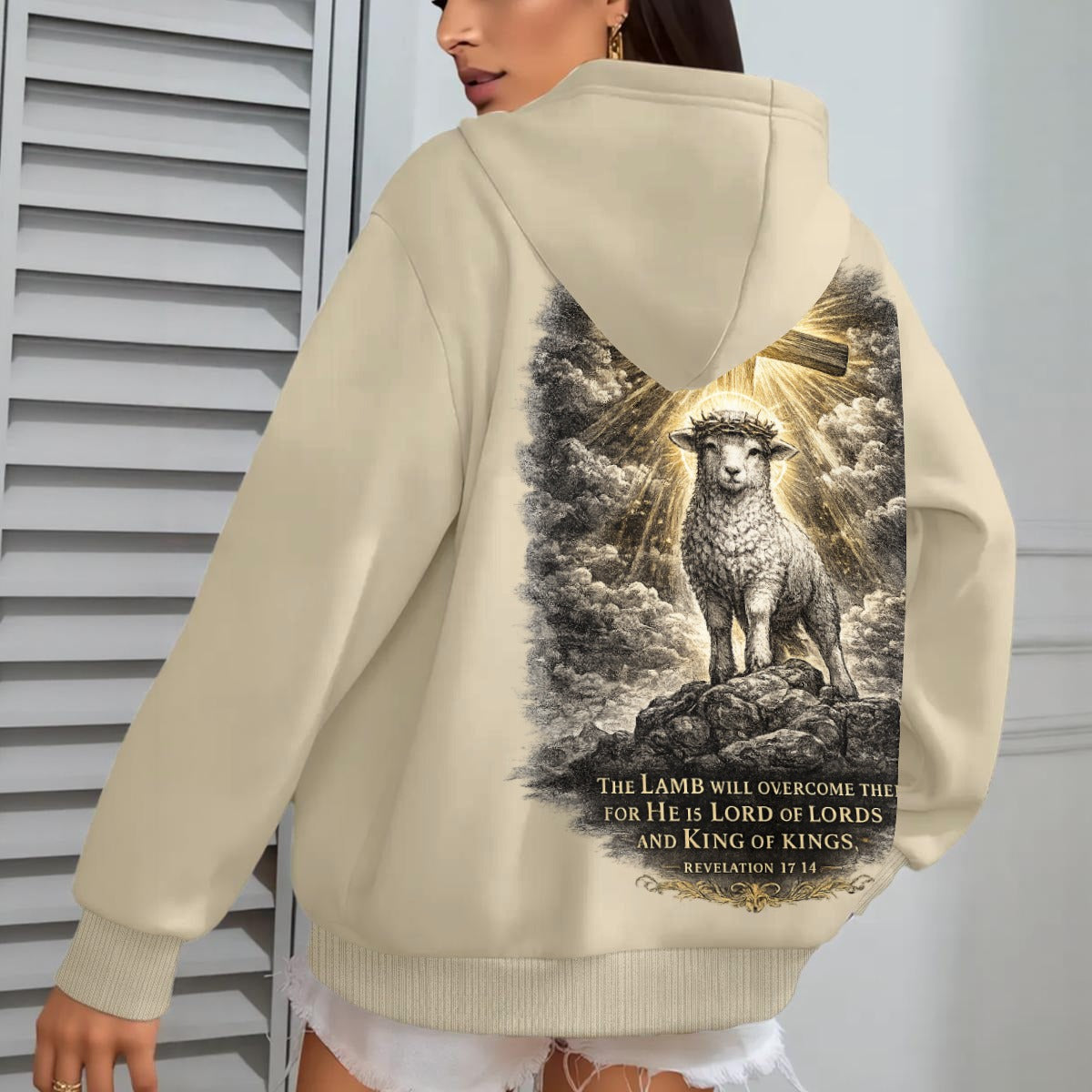 RexChristi-,,The Overcoming Lamb'' Women`s Hoodie