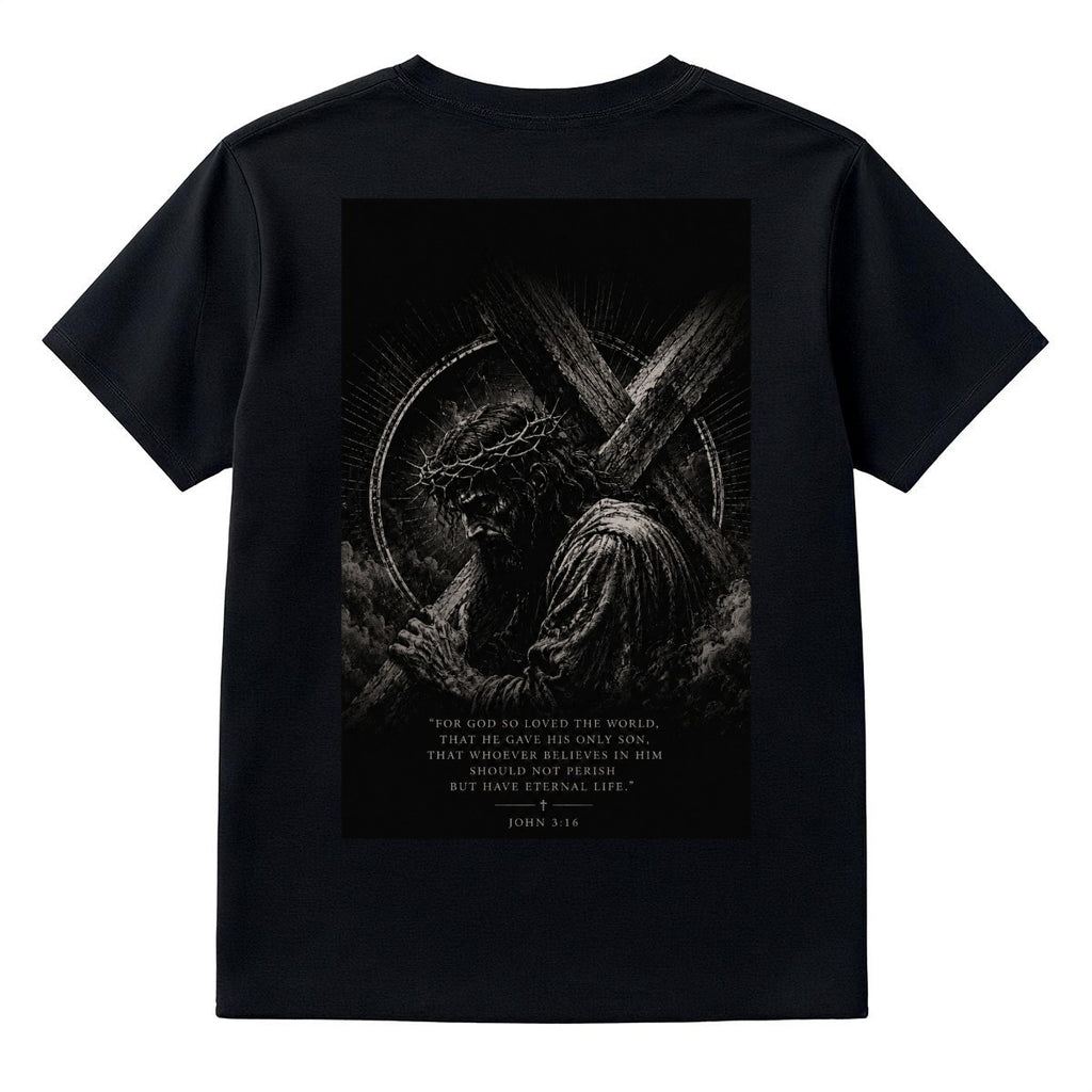 RexChristi Men's T-Shirt with Jesus Carrying the Cross