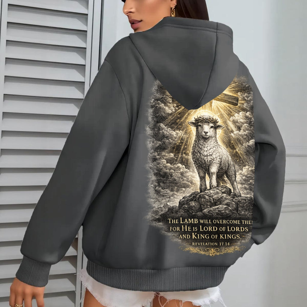 RexChristi-,,The Overcoming Lamb'' Women`s Hoodie