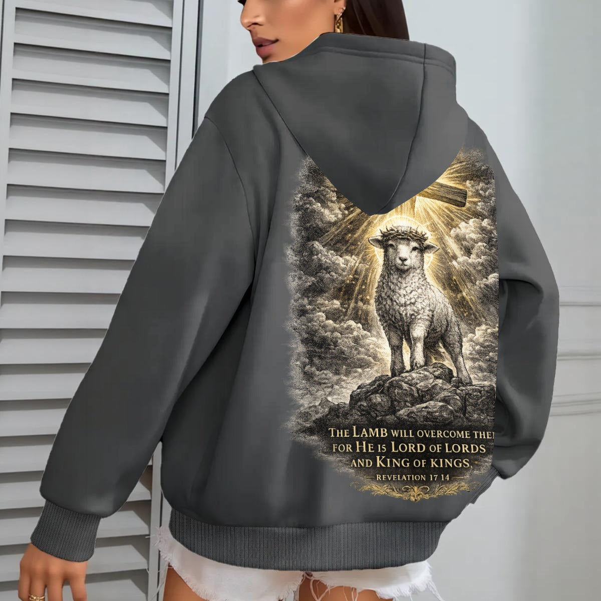 RexChristi-,,The Overcoming Lamb'' Women`s Hoodie
