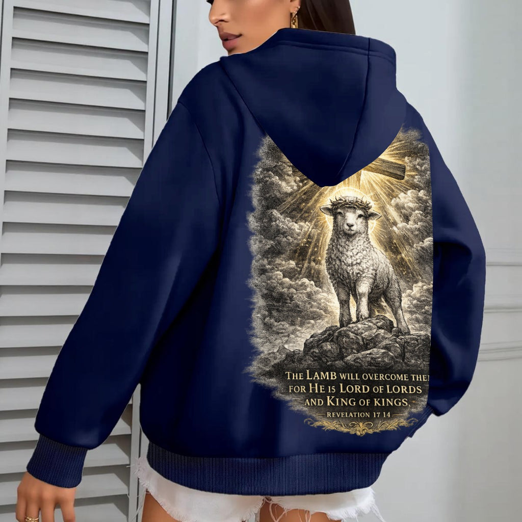 RexChristi-,,The Overcoming Lamb'' Women`s Hoodie