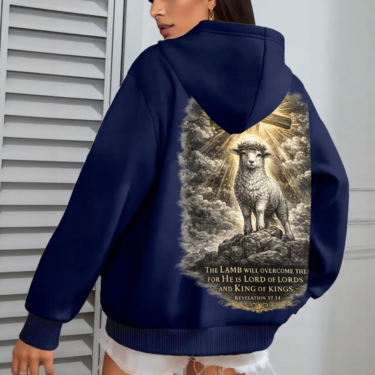 RexChristi-,,The Overcoming Lamb'' Women`s Hoodie